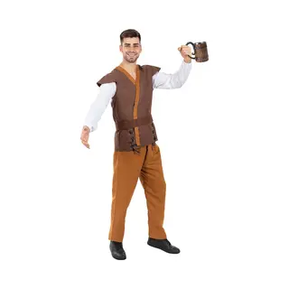 Funidelia | Medieval Peasant Costume For Man Peasants, Innkeeper - Costume For Adults Accessory Fancy Dress & Props For Halloween, Carnival & Parties