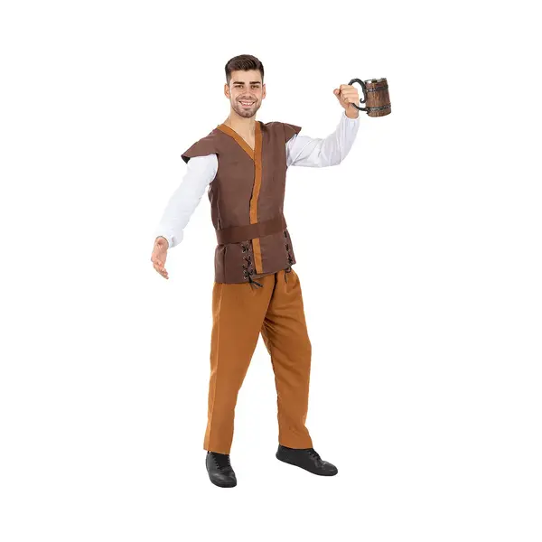 Funidelia | Medieval Peasant Costume For Man Peasants, Innkeeper - Costume For Adults Accessory Fancy Dress & Props For Halloween, Carnival & Parties thumbnail