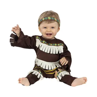 Funidelia Indiaan Kostuum Voor Baby - Maat, 50 - 68 Cm - Bruin