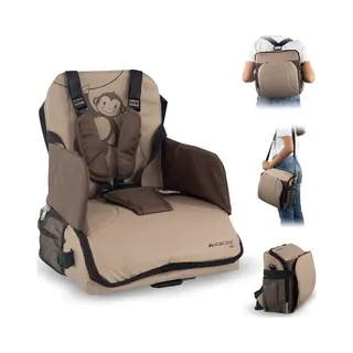 Mobiclinic® Kids, Tragbarer Hochstuhl, Monkey, Reisehochstuhl, 6 Bis 36 Monate, 15kg, Faltbar, Verstellbarer 5-punkt-gurt, Mit Aufbewahrung, Baby,