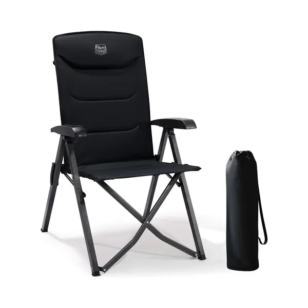 Timber Ridge Camping Chairs For Adults Heavy Duty, Oversized Folding Garden Chair, High Back Outdoor Chair Luxury For Caravan Dining Beach Picnic, thumbnail