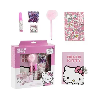 Cerda Tagebuch Hello Kitty Tagebuch Set Kinder Schreibset, Notizbuch, Geschenk