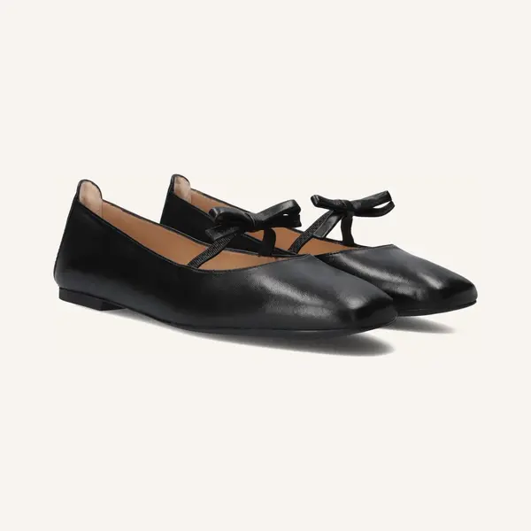 Unisa Betar Ballerina's Dames - Zwart - Maat 41 thumbnail