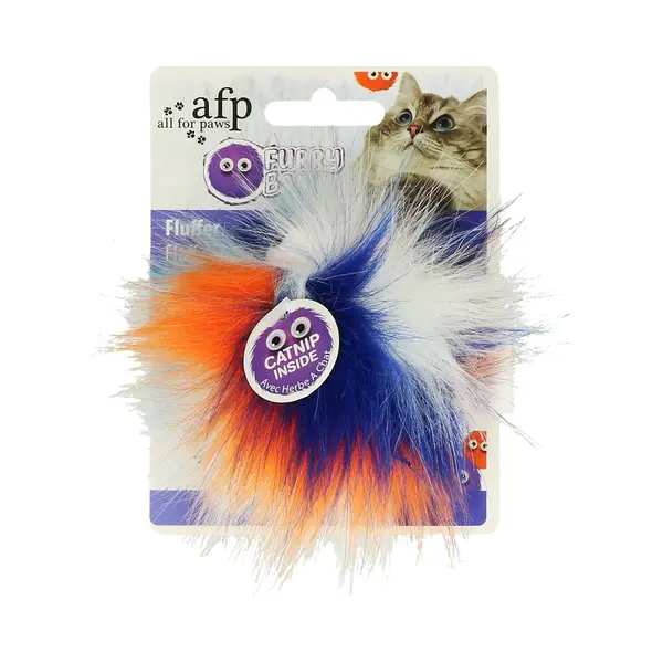 Afp Furry Fluffy Ball Orange thumbnail