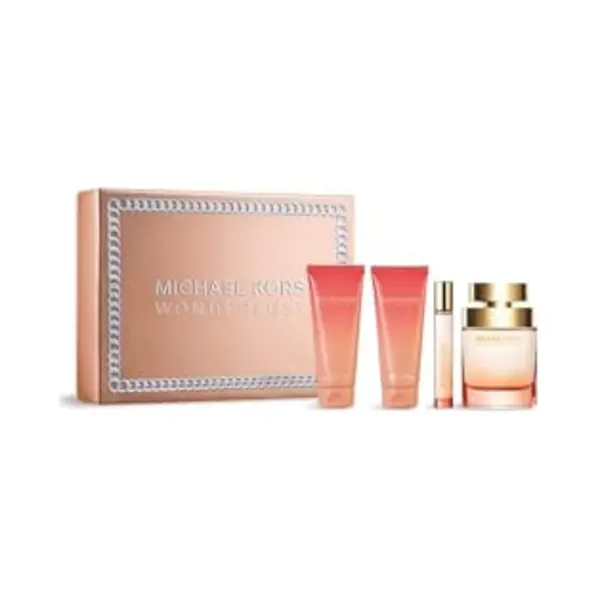 Michael Kors Wonderlust Eau De Parfum 100 Ml Gift Set With 100ml Body Lotion, 100ml Shower Gel And 10ml Travel Spray) thumbnail