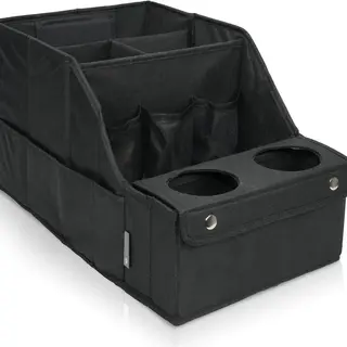 Autostoel Organizer - Auto Organizer - Opbergdoos - Met Bekerhouder - Opbergruimte Voor De Achterbank, Perfect Voor Kinderen En Speelgoed - Zwart