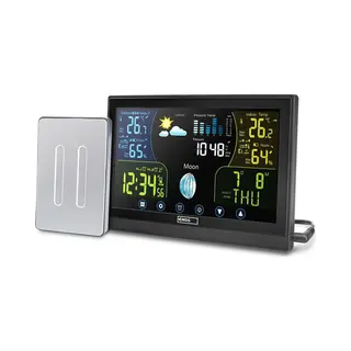 Emos Select Draadloos Weerstation - Weerstation Binnen En Buiten - Met Buitensensor - Touchscreen - Kleurendisplay -Dcf-ontvangstsignaal Klok