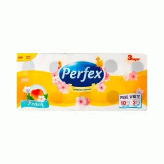 Perfex Toiletpapier Geparfumeerd Perzik 10 Rollen - 3 Laags