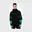 black, green