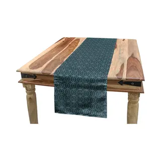Abakuhaus Tafelloper – Blauw Marokkaans Motief – 40×180 Cm