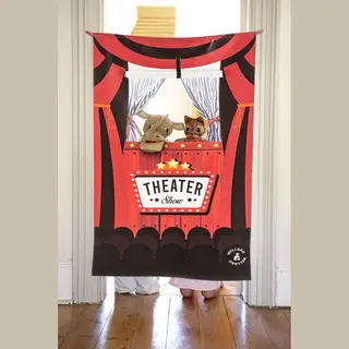 Asir Ophangbare Poppenkast – Poppentheater – Deurspel – Rood – 137 X 77 Cm