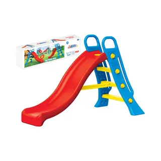 Dolu ? Gro?e Wasserrutsche ? 2-in-1 Gro?e Blaue Leiter Und Rote Schr?ge Freistehende Rutsche F?r Kinder Drinnen & Drau?en (H104 X L165, 5 X B77, 5 Cm)