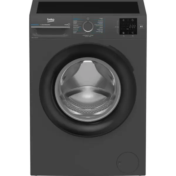 Beko b300 BM3WFT3841A wasmachine Voorlader 8 kg 1400 Rpm Antraciet thumbnail