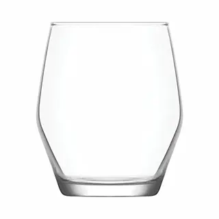 Lav Waterglazen Tumblers Ella - Transparant Glas - 3x Stuks - 370 Ml - Drinkglazen/sapglazen