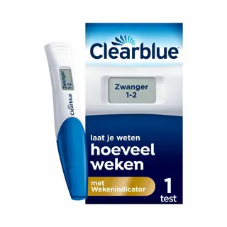 Clearblue Zwangerschapstest Met Wekenindicator - Stelt Het Aantal Weken Vast - 1 Digitale Test