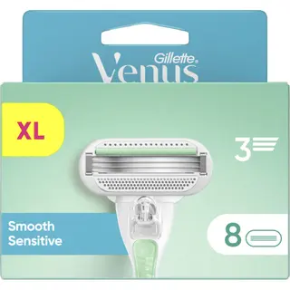 Gillette Venus Smooth Sensitive Voor Dames, 8 Mesjes Navullingen