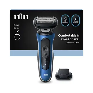 Braun 62-B1200s Folienschaber Trimmer Schwarz, Blau