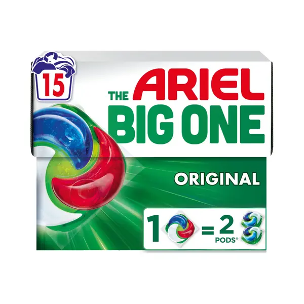 Gratis, Ariel 3in1 Wasmiddel Pods The Big One Original 15 Stuks thumbnail