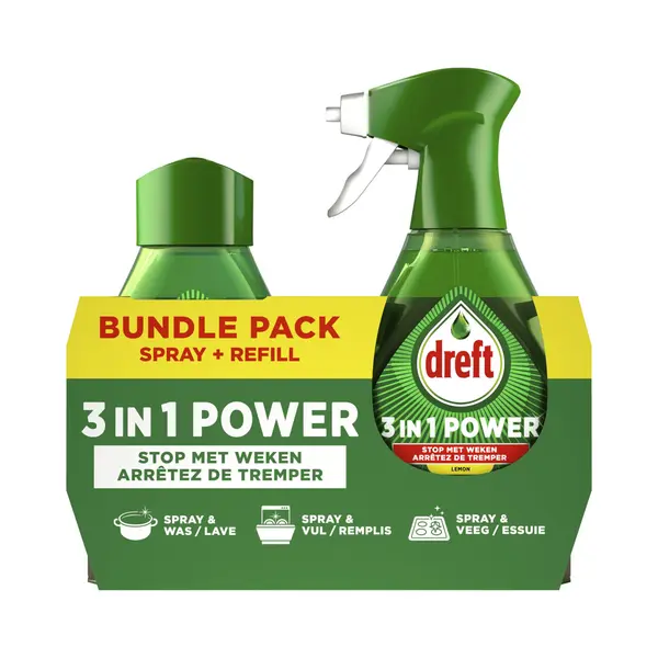 Dreft 3in1 Power Spray + Navulling - 1000 Ml thumbnail