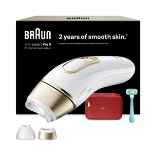 B. Braun Silk Expert Pro 5 Epilierer, Weiß Und Gold, IPLPL5221