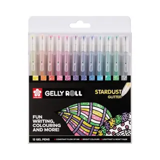 Sakura POXPGBSTA12 Gelstift Kappen Gelstift Fein Mehrfarben 12 Stck