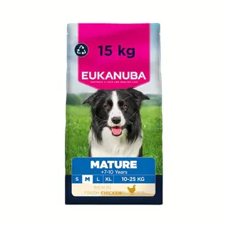 Eukanuba Hondenvoer Droog Life Care Dog Mature Medium Kip 15 Kg