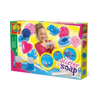 Ses Creative Zeepjes Gieten - glitter zeep - zelf zeep maken - verschillende vormpjes