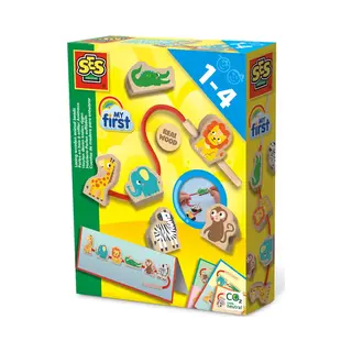 Ses Creative My First - Lacing wooden animal beads
