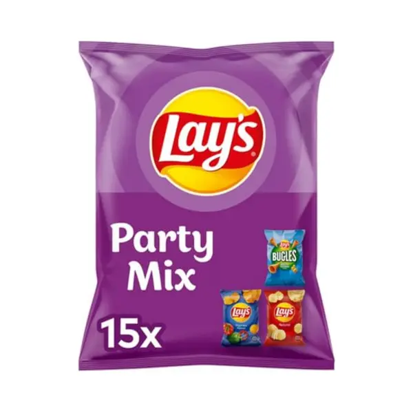 Lay's Party Mix Uitdeelzakjes 15ZK 3SRT - Chips - 8 X 412.5 Gram thumbnail