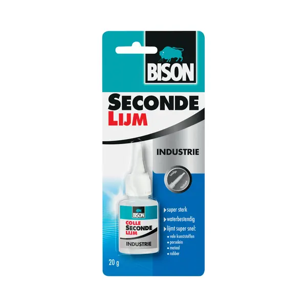 Bison Secondelijm Industrie 20 G, Vloeibare, Professionele Secondelijm thumbnail