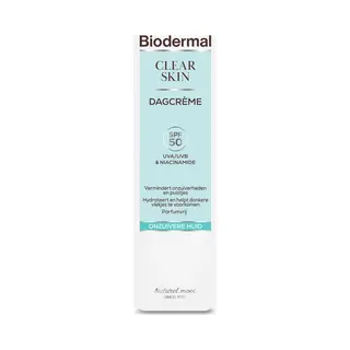 Biodermal Clear Skin Dagcrème SPF50 - Gezichtsverzorging - 30 Ml