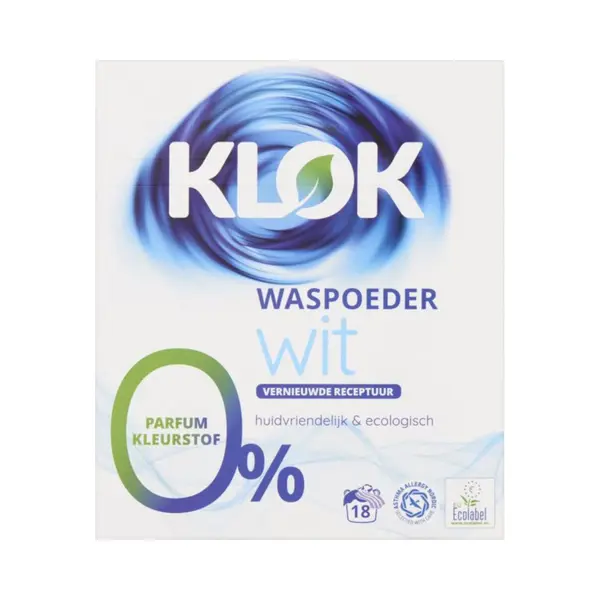 Klok Waspoeder Eco Wit 18 Wasbeurten 1, 17 Kg thumbnail