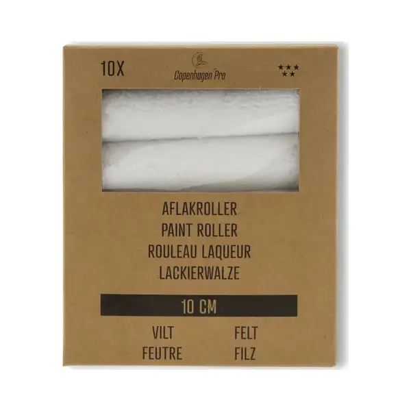 Copenhagen Pro Aflakroller Vilt - 5 Mm Poolhoogte - 10 Cm - Wit (10 Stuks) thumbnail