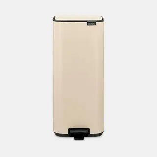 Brabantia Bo Pedal Bin 30 l Rechteckig Stahl Beige