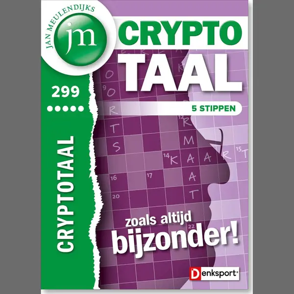 Denksport Puzzelboek Jan Meulendijks - Cryptotaal 5*, Editie 299 thumbnail