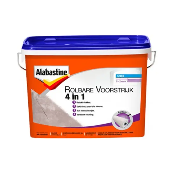 Alabastine Rolbare voorstrijk 4in1 5 l thumbnail