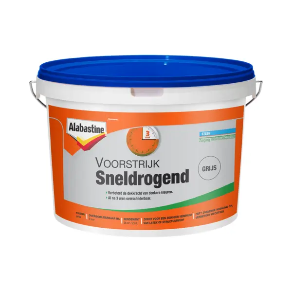 Alabastine Voorstrijk Sneldrogend - Grijs - 2, 5 Liter thumbnail