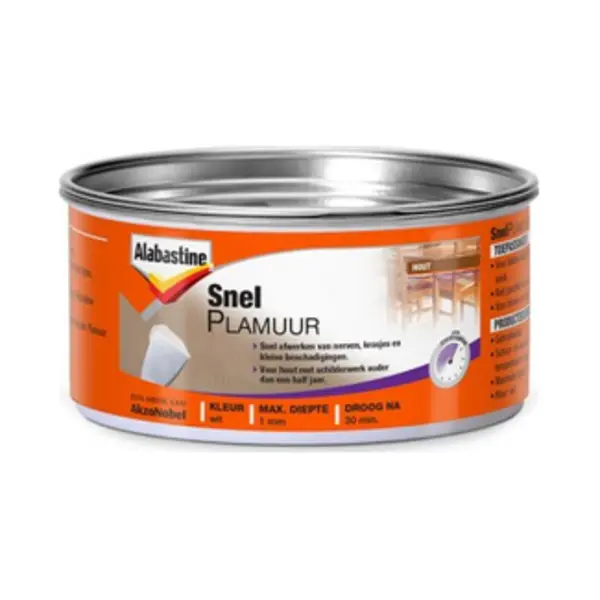 Alabastine Snelplamuur Wit 0,4 kg thumbnail