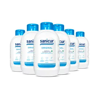 6x Sanicur Bath&Showergel Original 300 Ml