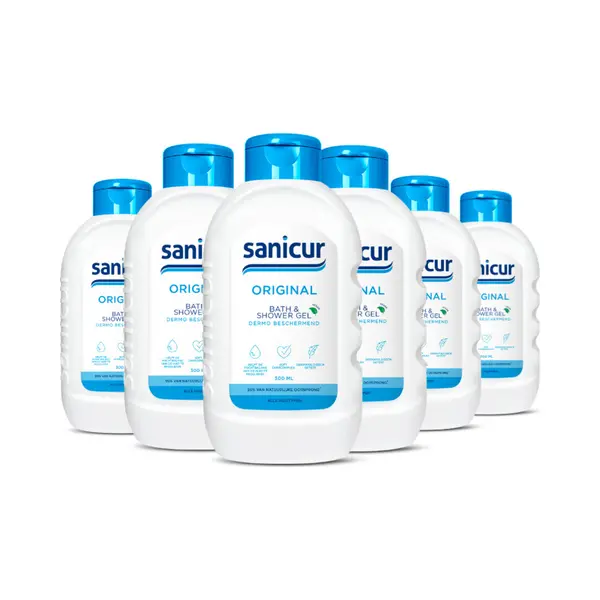 6x Sanicur Bath&Showergel Original 300 Ml thumbnail