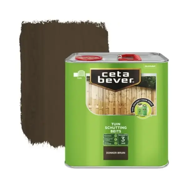 Cetabever - Schuttingbeits Transparant - Donker Bruin - 2, 5 L thumbnail