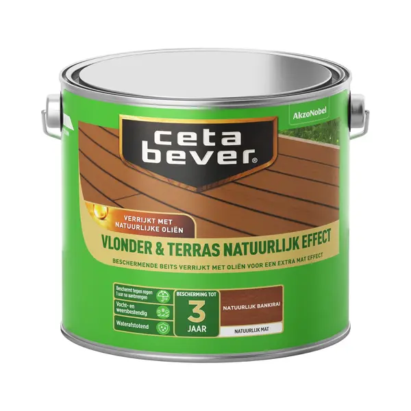 Cetabever - Vlonder & Terras Natuurlijk Effect - Natuurlijk Bankirai - 2, 5 L thumbnail