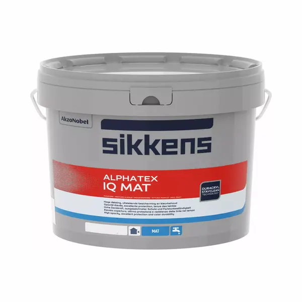 Sikkens Alphatex Iq Mat - Op Kleur Gemengd - 5L thumbnail