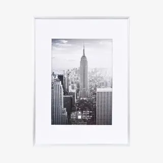 Henzo Bilderrahmen Manhattan - Aluminium - Bildformat 30x40 Cm - Silber