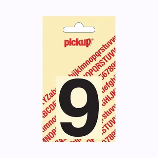 Pickup Plakcijfer Helvetica 60 Mm - Zwart 9