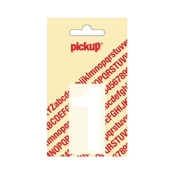Pickup Plakcijfer Helvetica 60 Mm - Wit 1 thumbnail