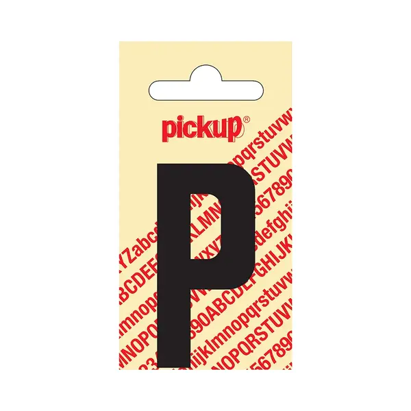 Pickup Plakletter Nobel 60 Mm Zwart P - 31002060P thumbnail