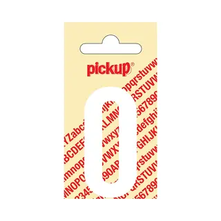 Pickup Plakcijfer Nobel 60 Mm Wit 0 - 310120600