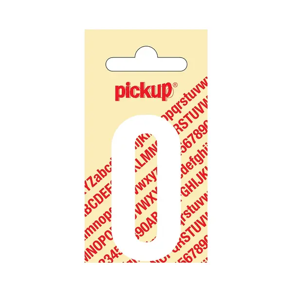 Pickup Plakcijfer Nobel 60 Mm Wit 0 - 310120600 thumbnail