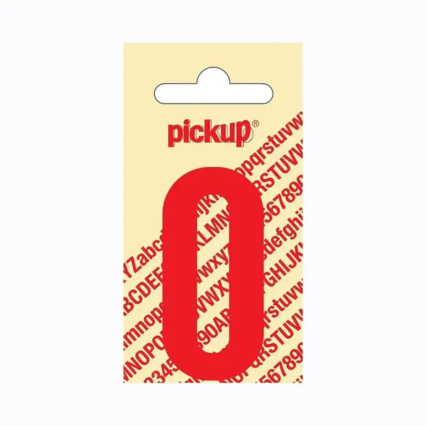 Pickup Plakcijfer Nobel 60 Mm Rood 0 - 310220600 thumbnail